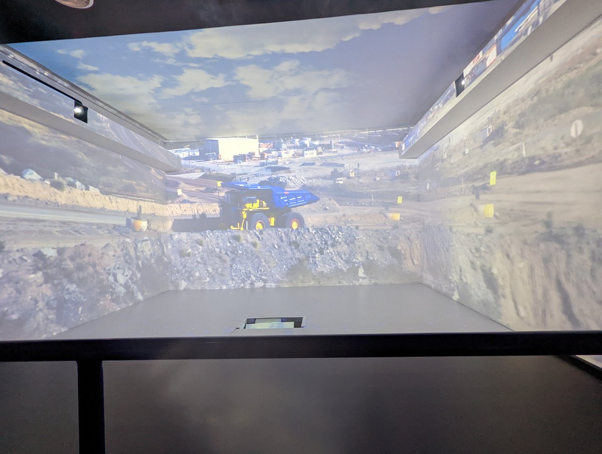 mildlymyself's tweet photo. Experiencing the @AngloAmerican 4D interactive experience at #mi2022 https://t.co/tpyX4yAz5m