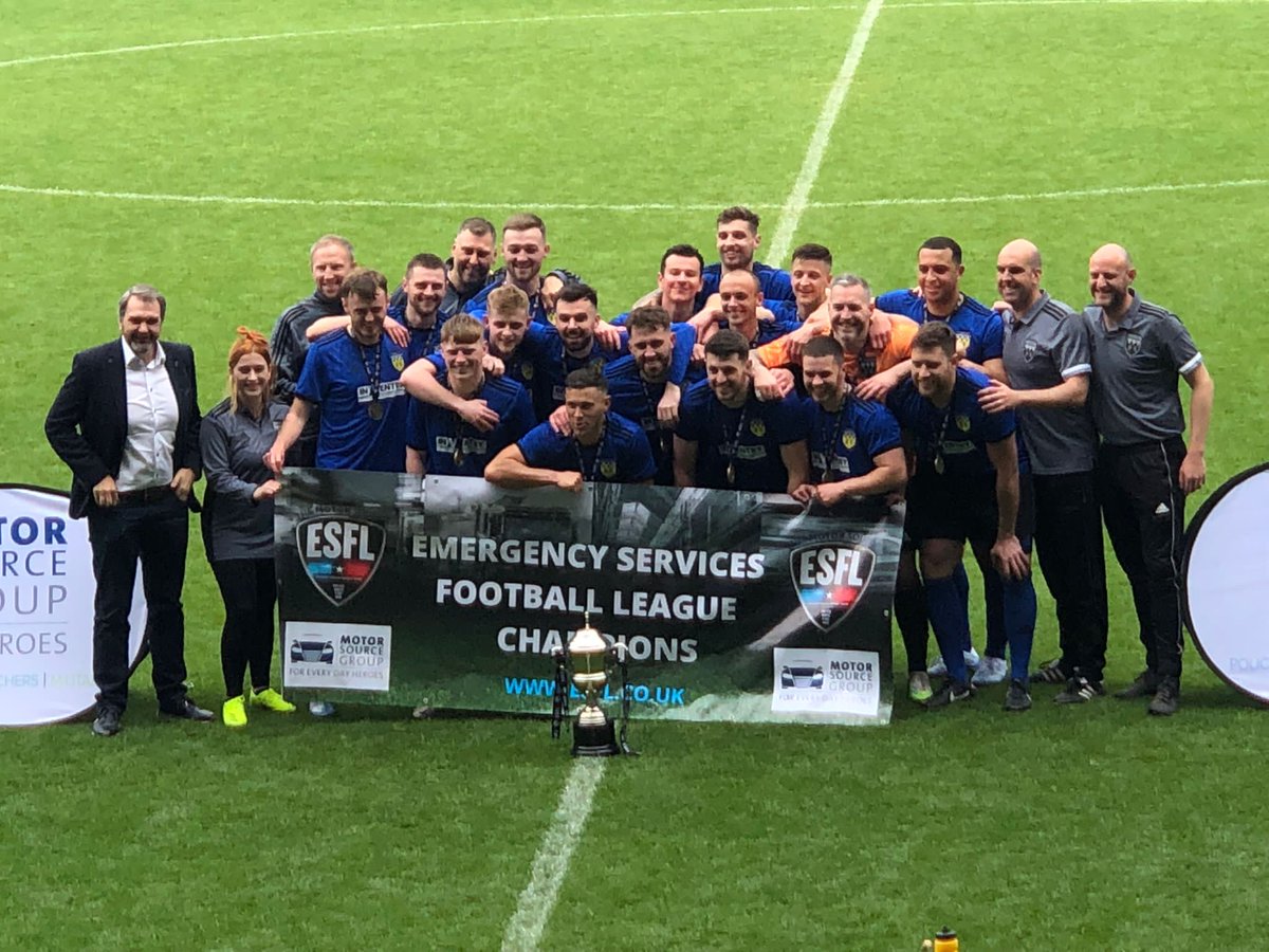 WYP_InfoMan's tweet photo. Huge congratulations to @WYP_Football_C on becoming national champions by winning the Emergency Services Football League. The players have been fantastic and they, and the manager deserve massive credit for getting the team to where it is now. What an achievement! Well done!! https://t.co/Gb93PfcIy7