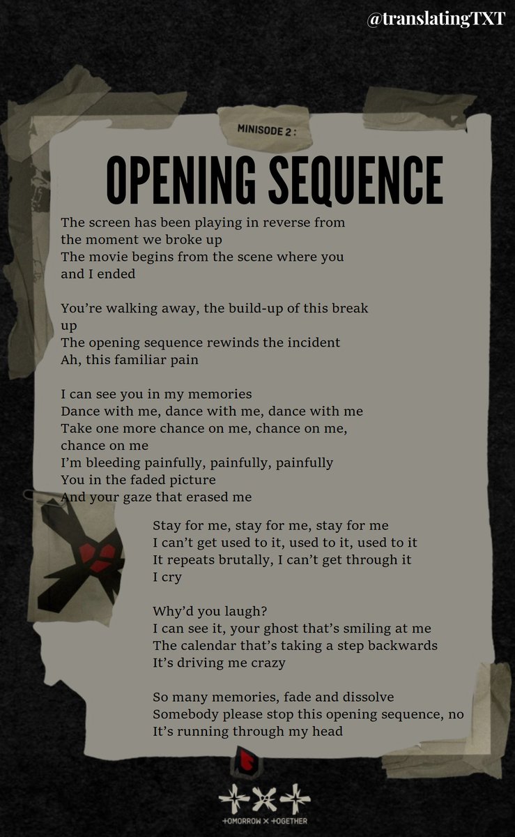 Meaning of Opening Sequence by TOMORROW X TOGETHER