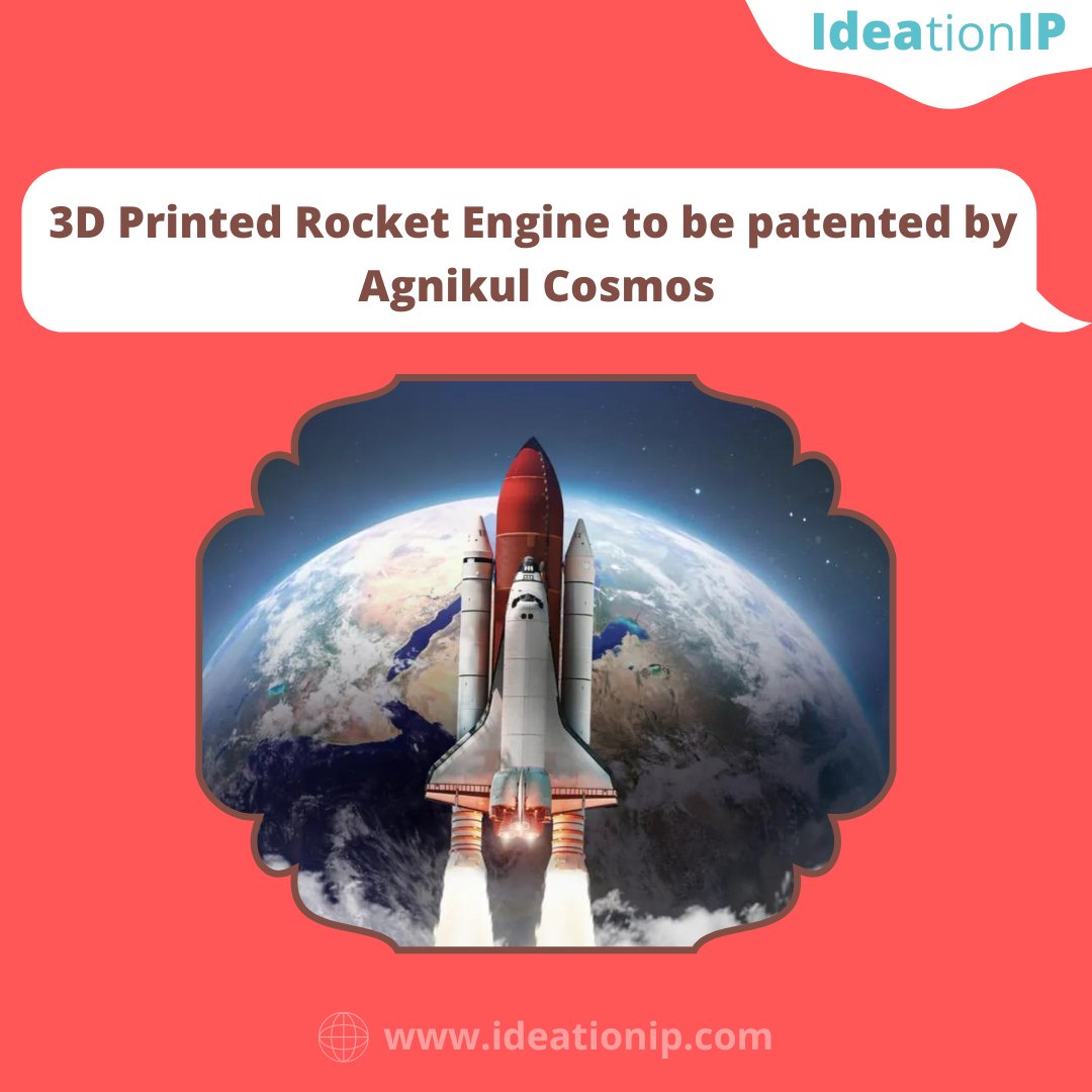 IdeationI's tweet photo. Agnikul Cosmos is a space-based tech startup that has been started at IIT Madras. They are about to file a patent for their complete Second stage engine Angnilet, claiming the first 3D-printed rocket engine. 
https://t.co/9Quw2sAHpx 
#3drocket #iitmadras #agnikulcosmos #invention https://t.co/kFbmgaQNYC