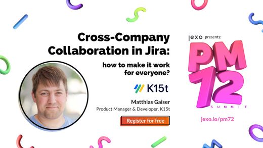 k15t_'s tweet photo. Want to learn how to collaborate across company borders using Atlassian @Jira?

Join K15t’s @Magamir on June 14th as he presents his Cross-Company Collaboration in Jira talk as a part of @Jexoio’s PM72 Summit!

👉 Add Matthias’ talk to your calendar: https://t.co/MDottPkDvY
#pm72 https://t.co/l2t21JzBYI