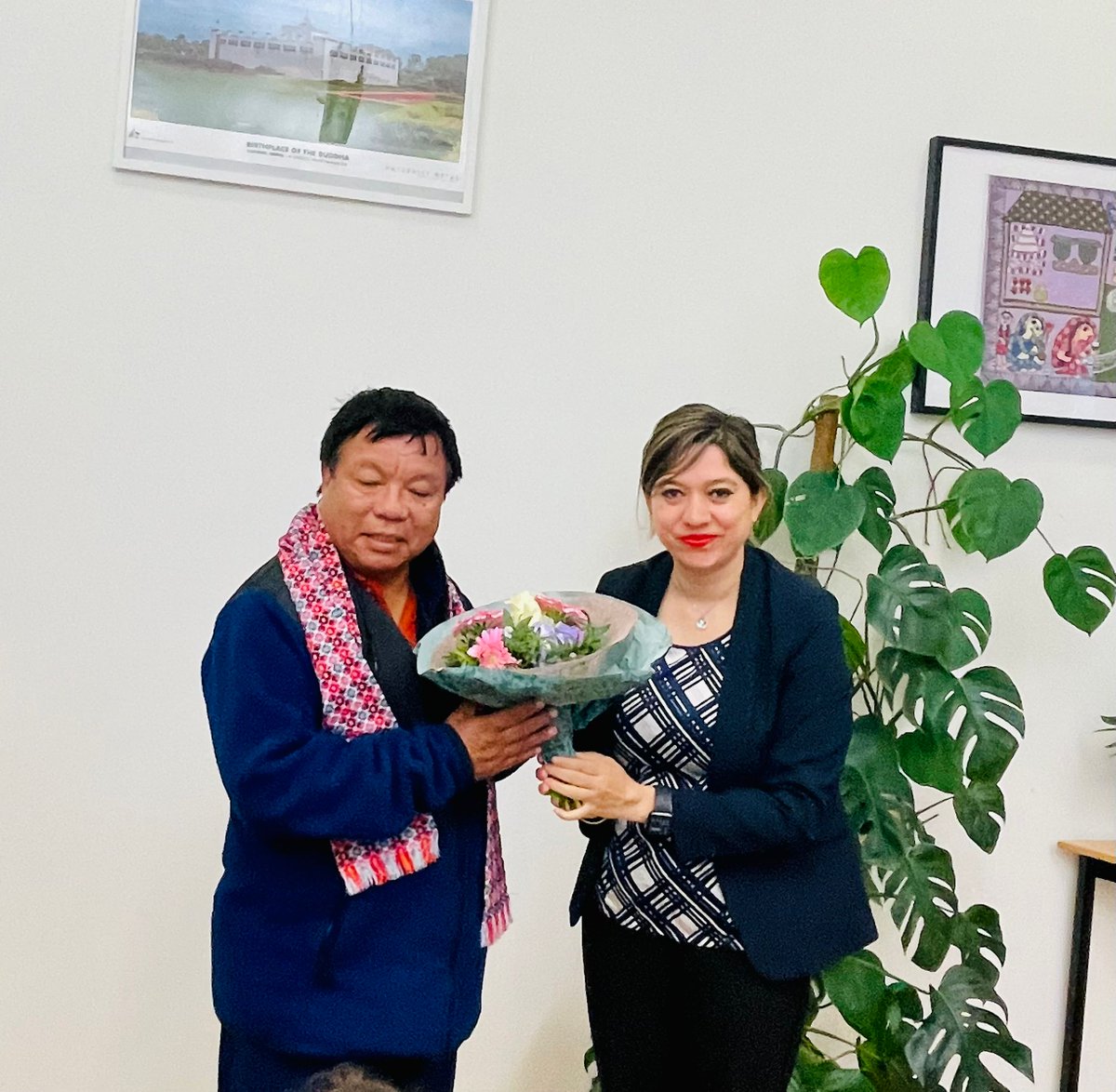 EoN_Vienna's tweet photo. EoN-Vienna was honored to welcome Dr. Mahabir Pun, Chairperson of National Innovation Center, Nepal. A teacher, social entrepreneur, and activist, Dr. Pun stressed the importance of R&amp;D for economic development of Nepal during a short interaction with participants at the Embassy. https://t.co/GRPDr6KAIy