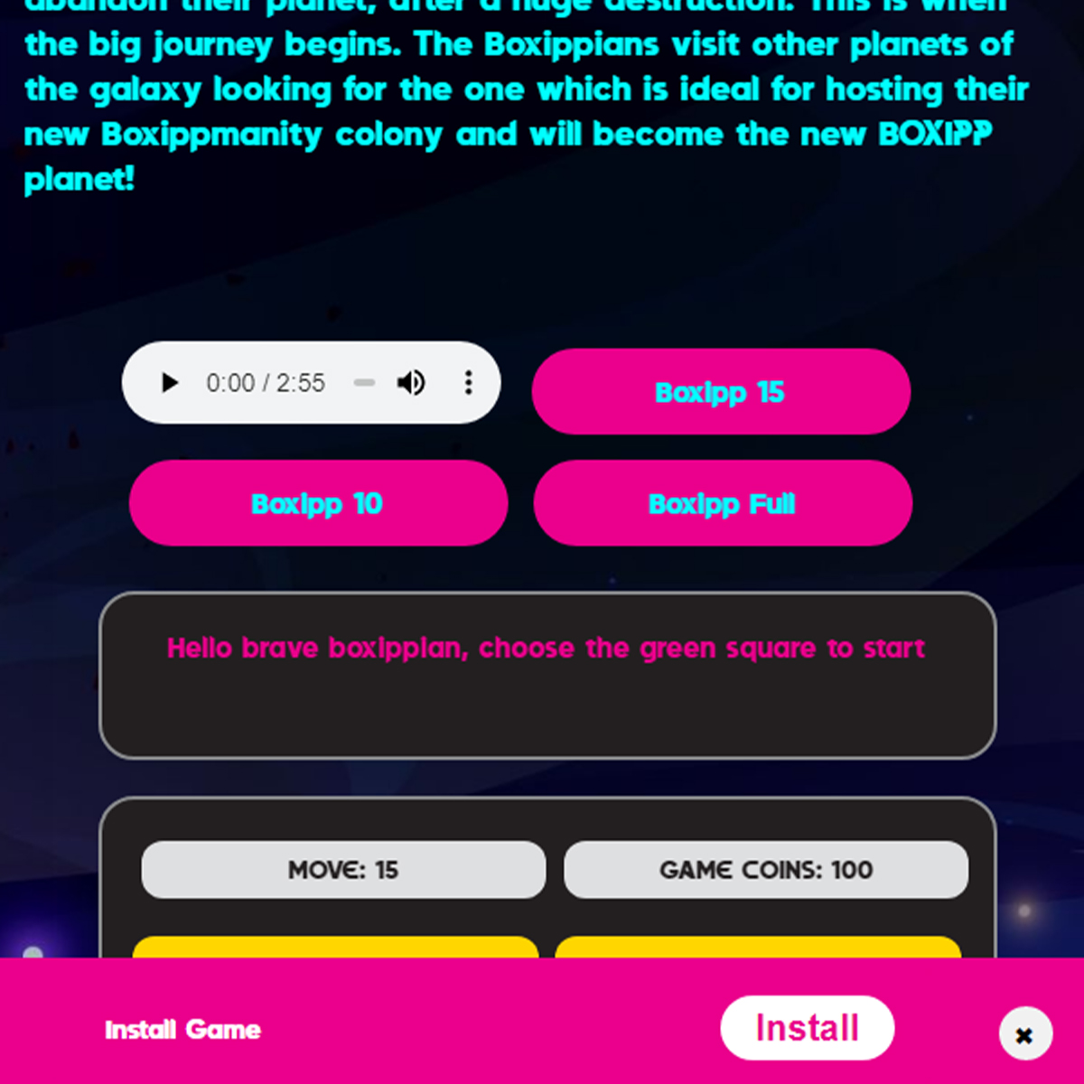 Boxipp_mindgame's tweet image. Had a difficult day⁉
🛸Travel to Planet BOXIPP and let yourself be the hero of the day!

🚀Try it NOW!
⏭ boxipp.com

#BOXIPP #BlowUpYourMind #puzzlegames #puzzles #boardgame #mindgame #freegames #onlinegames #gaming #freeonlinegames #sudoku