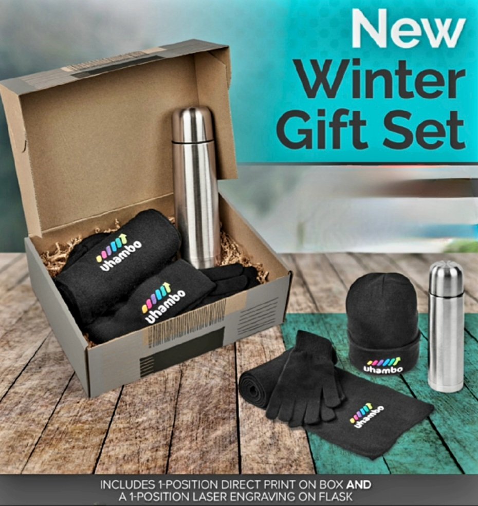 nkuthalosourcin's tweet photo. New Winter Gift Set.
Includes a fully customisable gift box!
Let your brand keep the Winter chills at bay with this Scarf, Beanie, Glove,Flask gift set, while creating a memorable experience with a fully customisable natural kraft gift box.
Enquiries: info@nkuthalosourcing.co.za https://t.co/iQSdOSPVPc