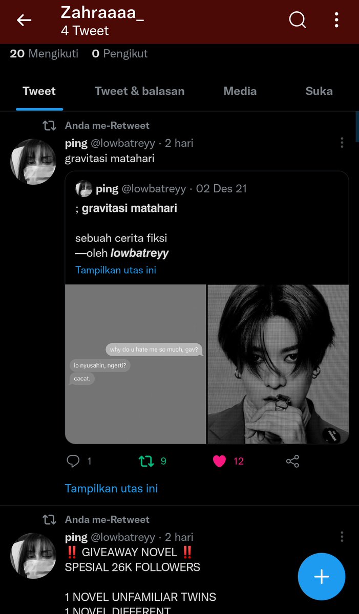 Zayyz_'s tweet photo. @lowbatreyy Done kak. 

Yok bisa yok dapet UT🙃
Btw SELAMAT KAK PING ATAS 26K FOLLOWERS yang otw ke 29K....

Yuk ikutan guys @zummmm134 @FatinNissa2 @AkbneF ini aku tag temen secara asal, ga tau bener apa engga akun nya. https://t.co/Ih9qnM8M3d