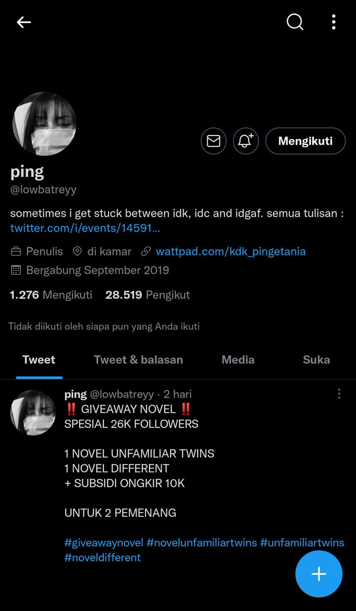 Zayyz_'s tweet photo. @lowbatreyy Done kak. 

Yok bisa yok dapet UT🙃
Btw SELAMAT KAK PING ATAS 26K FOLLOWERS yang otw ke 29K....

Yuk ikutan guys @zummmm134 @FatinNissa2 @AkbneF ini aku tag temen secara asal, ga tau bener apa engga akun nya. https://t.co/Ih9qnM8M3d