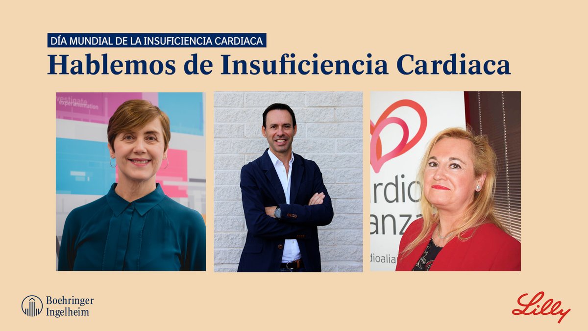 BoehringerES's tweet photo. Hoy es el #DíadelaInsuficienciaCardiaca y queremos reflexionar sobre esta enfermedad con Teresa Millán de @LillyES, @mssaturnino de @Cardioalianza y el Dr. Guillem Bruch, nuestro Medical &amp; I+D Director.

¿Conoces esta enfermedad? 🤔 

Mira el vídeo aquí ➡ https://t.co/vVFcBq2HY5 https://t.co/CzbyWxLppj