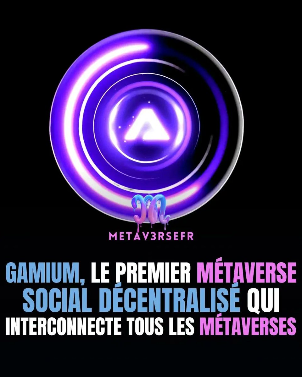 Metav3rseFr's tweet photo. Gamium est une entreprise de technologie Web3 et Metaverse avec une mission :
Créer le premier métaverse qui connecte tous les metaverses, rendant les avatars et les actifs multi-métaverses. 🌐

#nfts #nft #nftfrance #nftfr #web3 #metaverse #metavers #multiverse #gamium https://t.co/sc4xa2Lz7O
