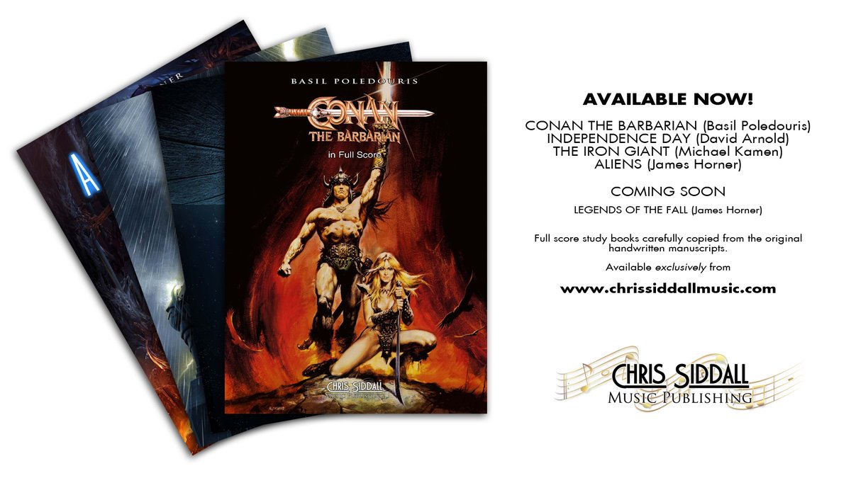 csmusicservices's tweet image. Have you pre-ordered your copy of "Conan the Barbarian in Full Score" yet?!?

The books are due to be back from the print finishers tomorrow, and following a check to ensure no printing issues will ship later this week.

bit.ly/CSMP_IFS-004
