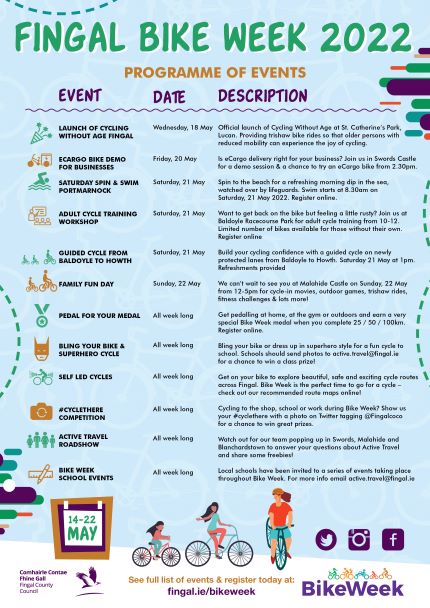 DestinationIre's tweet photo. Exciting Programme of Free Fingal Bike Week Events Now Live!

Check out all the details here ➡️https://t.co/9Ed9LLi1An

🚵🚲🚵‍♀️🚲🚵🚲🚵‍♀️🚲

#CycleThere #CyclingWithoutAge #Bikeweek
@Fingalcoco #Dublin https://t.co/dqzQ2ugmPp