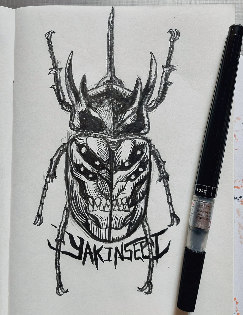 Insecto_01's tweet photo. Ink Time
#artwork #ink #art
#INSECTO #beetler https://t.co/2IskQqjsBn