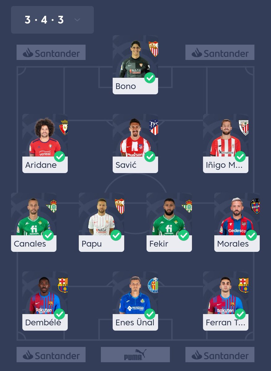 BrBra406's tweet photo. @ElBielsaFantasy Algun cambio?
Por: remiro, maximiano, pacheco
Def: De marcos, javi galan, fali
Med: arrambarri
Del: vini https://t.co/2UtOagiKE1