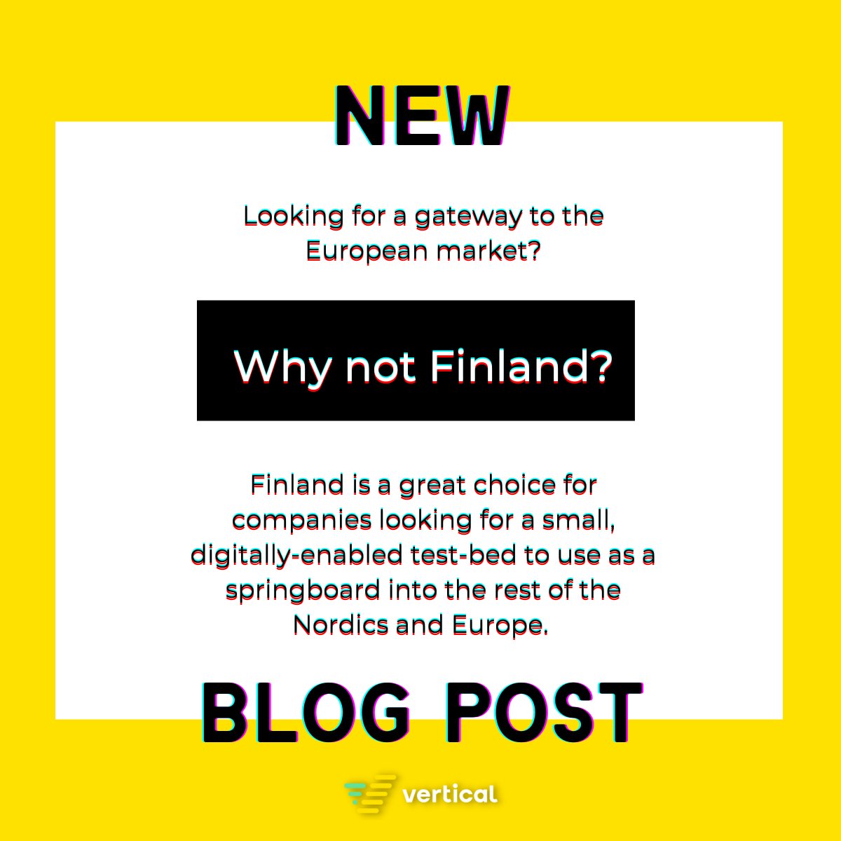 Check out our latest blog post to learn about everything Finland has to offer as a gateway to Europe: vertical.vc/finland-as-a-g…

#innovation #finland