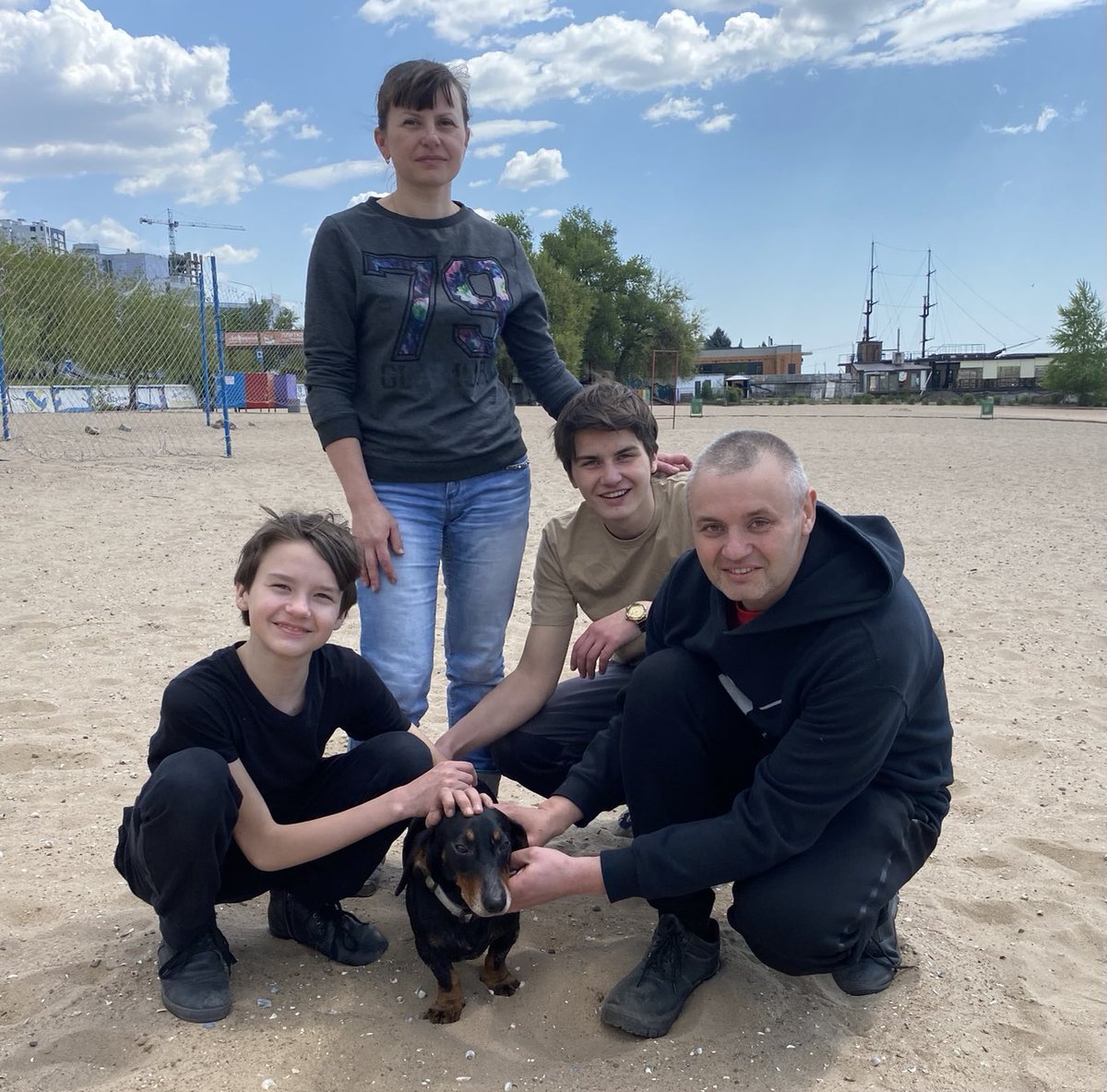 This lovely family survived 2 months in the Azovstal Steelworks bunker in Mariupol. ‘We bonded as a family playing cards,’ said Yegor, the father. ‘The worst thing was no internet!’ said 12 year old Artem. Worse than the bombs? Apparently!