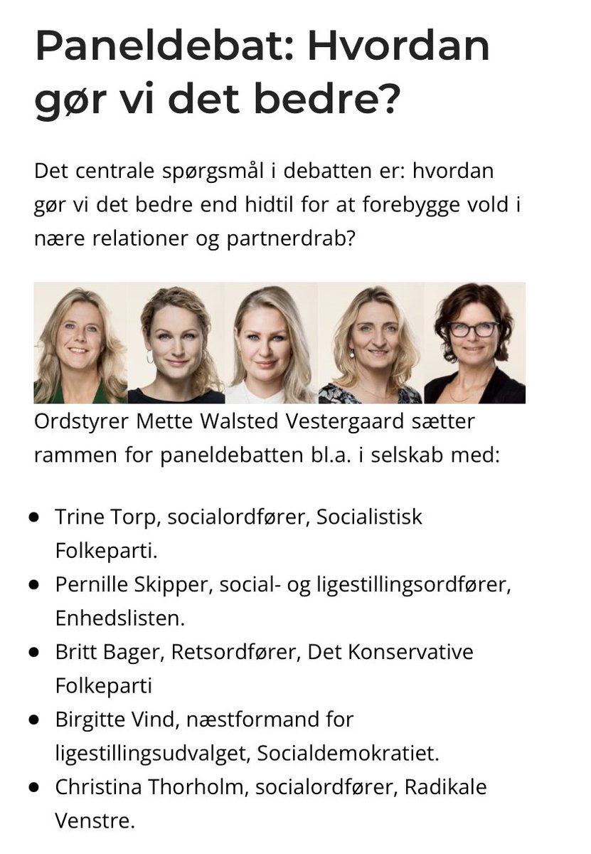 JBK_Winther's tweet photo. Hvordan gør vi det bedre end hidtil for at forebygge vold i nære relationer og partnerdrab? Spændende debat om trist emne i flotte rammer. Se med nu: https://t.co/EMXeezgQ4C @TrineTorp @PSkipperEL @rvthorholm @birgitte_vind og desværre afbud fra @brittbager @DKPolitik @LOKK_dk https://t.co/zUv6nw7vns
