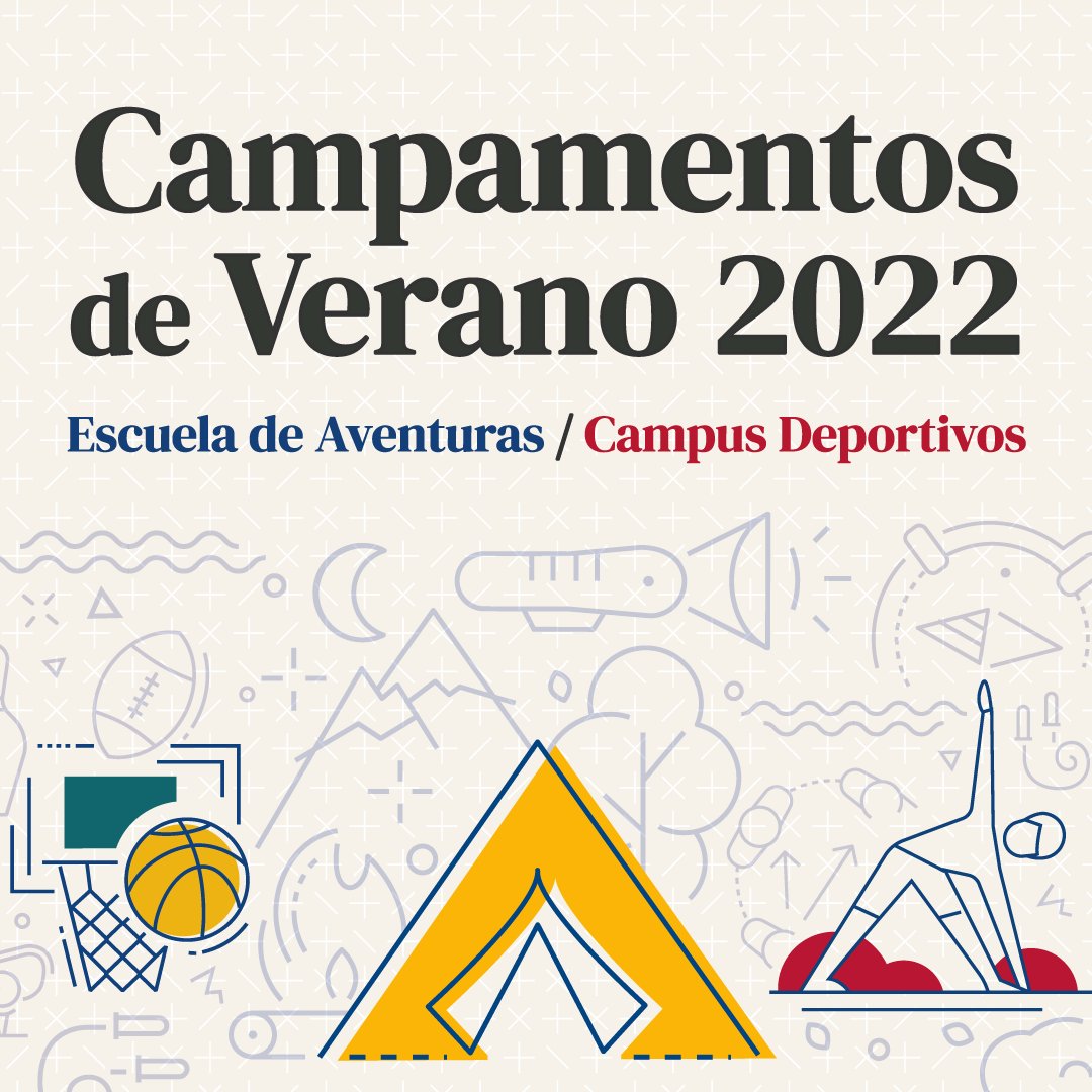 ColegioGaudem's tweet photo. ¡Ya puedes inscribirte a los Campamentos de Verano 2022 del #cole! 🌞

Puedes elegir entre Escuela de aventuras y Campus deportivos -Gimnasia Rítmica y Ballet o Basket- 🆒

Toda la info aquí 👉 https://t.co/91zOTX5pKo 😉

#ColegioGaudem > #UnProyectoSingular en #Madrid #Barajas https://t.co/B1IkOTqA5t