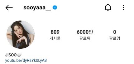NEWSJISOO's tweet photo. “Jisoo surpasses 60 million followers, #1 Korean actress by far. Jisoo, who is active in various fields such as modeling and acting, is receiving a lot of love for various posts on Instagram.”

React 4th reaction and share: 
🔗 https://t.co/SLn5l2pqma
🔗 https://t.co/S13sCl9CNI https://t.co/94ZgJmc4JD