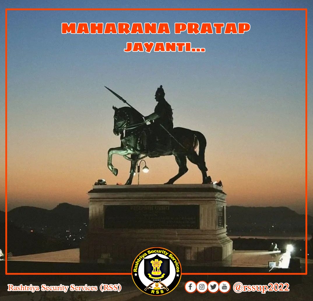 rssup2022's tweet photo. My humble tribute to Veer Shiromani Maharana Pratap, the pride of India on his birth anniversary. 

#Maharanapratap #महाराणा https://t.co/CwFrl6NX98