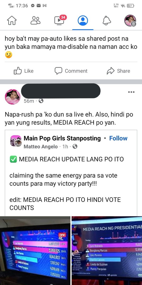 withnmixx's tweet photo. can someone pls tell me if this sounds like sumth a babym supoorter would say kasi i'm gaining reacts (on fb) from them eh

ps. i support ma'am leni https://t.co/wVBwjsHmhA