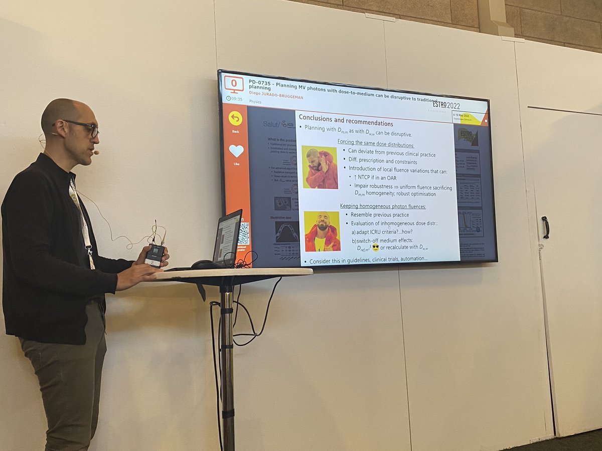 Sharbacha1's tweet photo. Love when science and humor meet! #ESTRO2022 #sciencememes #posterdiscussion https://t.co/TJ6XhZVIh6
