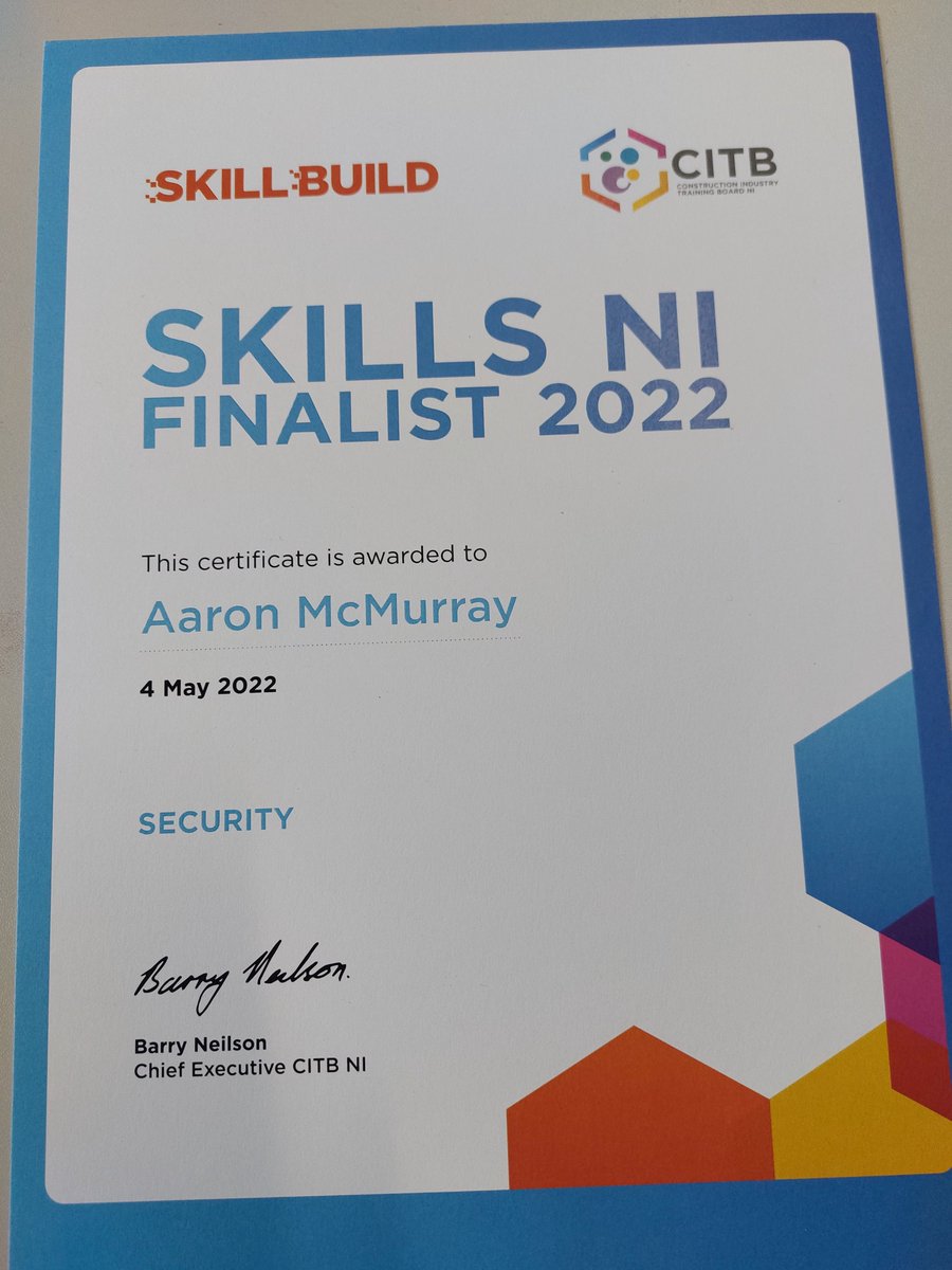Diamond_Systems's tweet photo. *PROUD EMPLOYER ALERT*

Our very own, Aaron McMurray, took part in annual SkillBuild NI 2022 competition.

Click on the link below for more information!

#apprenticeship #firesafety #security #diamondsystems #fireprotection #engineers #citb

https://t.co/EcqPLMfAKJ https://t.co/ZgR9jhJBqv