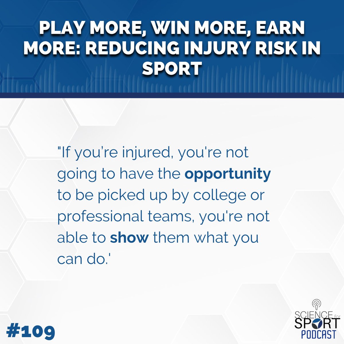 ScienceforSport's tweet photo. 👉 The impact of injuries on athletes
👉 What can actually be done in the gym to reduce injury risk
👉 What *not* to do for reducing injury risk 🙅 

Click the link join our host @Matt_Solomon110 and listen to @CoachWoodford talk injury reduction 🤕 https://t.co/h1c3r7m0fN https://t.co/LnMp0l3m4t