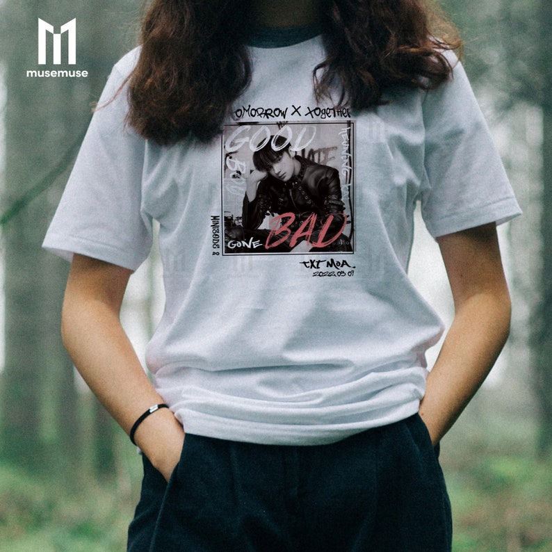 musemusedesign's tweet photo. Long waited for #GOOD_BOY_GONE_BAD MV is finally out! 🖤❤️

Check out our #HUENINGKAI Good Boy Gone Bad Inspired Tshirt and support #TXT together❣️https://t.co/2EuWWBnnR2  

@TXT_members @TXT_bighit #MOA #TOMORROW_X_TOGETHER #Thursdays_Child #txtcomeback https://t.co/2tPiHKy7Yx