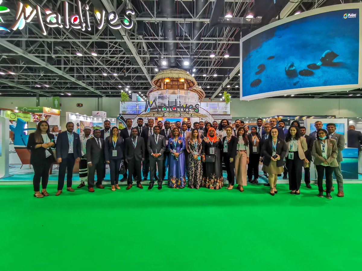 visitmaldives's tweet photo. We are thrilled to return to the @ATMDubai  to promote the Maldives, our tourism products, experiences, and various offers to the Middle Eastern market and beyond!
Visit our stand to connect with the #SunnySideofLife!

#WorldsLeadingDestination2021 #VisitMaldives https://t.co/ON6iJwNaeL