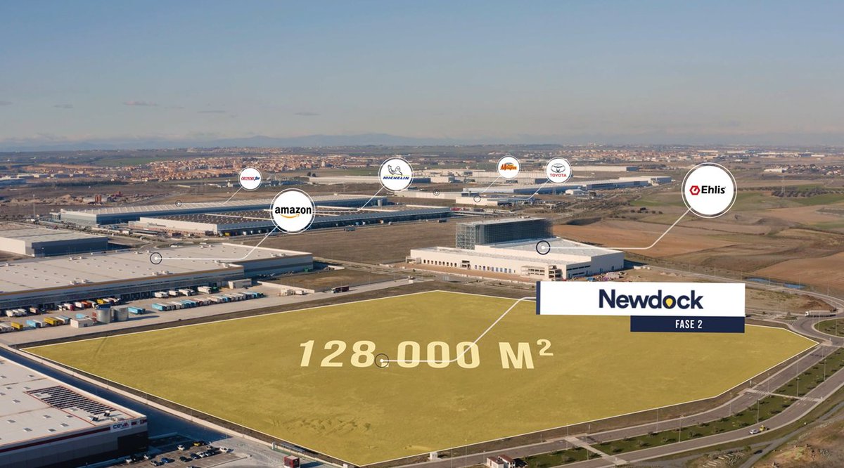 KnightFrankES's tweet photo. La fase dos del nuevo proyecto logístico de primer nivel de #Newdock, ubicado en un terreno de 128.000 m² de superficie con 115.000m² de edificabilidad máxima en Illescas, podrá acoger uno o varios proyectos llave en mano. Más información: https://t.co/8lTLvCxDRJ https://t.co/DPO3iaL8iH
