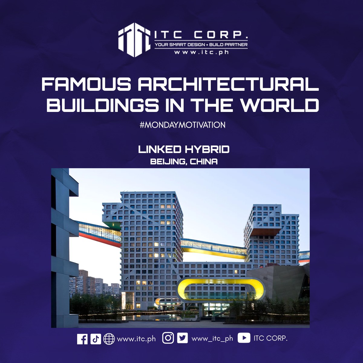 www_itc_ph's tweet photo. Do you ever wonder what are the most famous architectural structures around the globe? Here is our very own top 5 list that will surely make you want to visit them! 

#design #DidYouKnow #architecture #building https://t.co/QNrqmDR53N