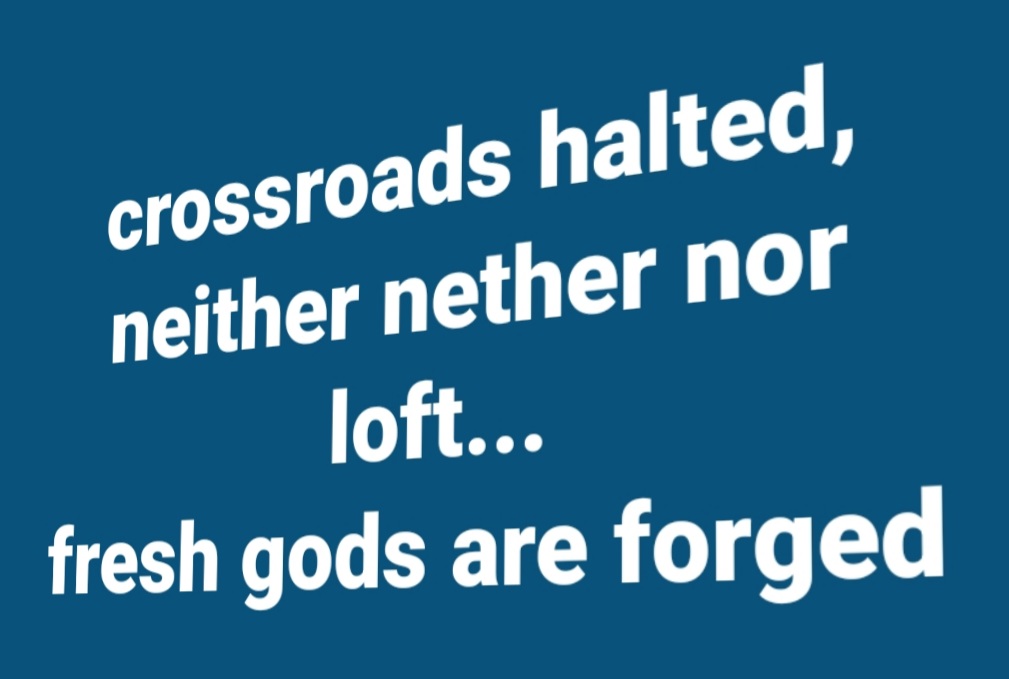 barkerjohn's tweet photo. crossroads halted,
neither nether nor loft...
fresh gods are forged

#haiku #senryu #poetry #choices #WorldWar3 #UkraineRussianWar
#DoctorWho #horror #public #quote #Russia #Ukraine️ #zen #WorkLifeBalance #family https://t.co/bDvXUThvAR