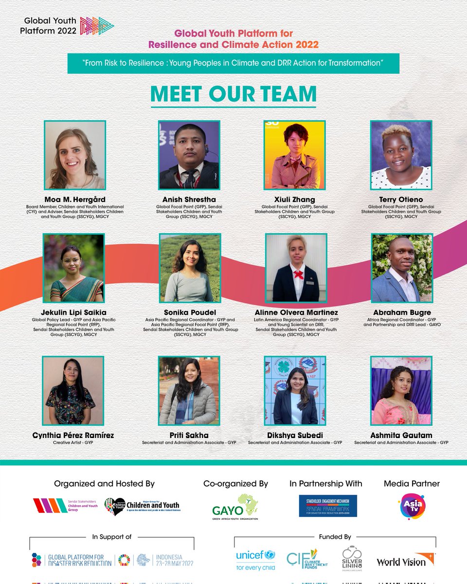AbrahamBugre's tweet photo. Delighted to be part of the @Youth4_Sendai team on behalf of @gayoghana as we ensure youth voices are heard on Global DDR Policy!
#RisktoResilience #GPDRR2022 #Action4Transformation
#ChildrenandYouth4Resilience #Youth4Sendai #Youth4Climate
#Youth4SDGs #GayoGhana https://t.co/wLvVv8JjGb