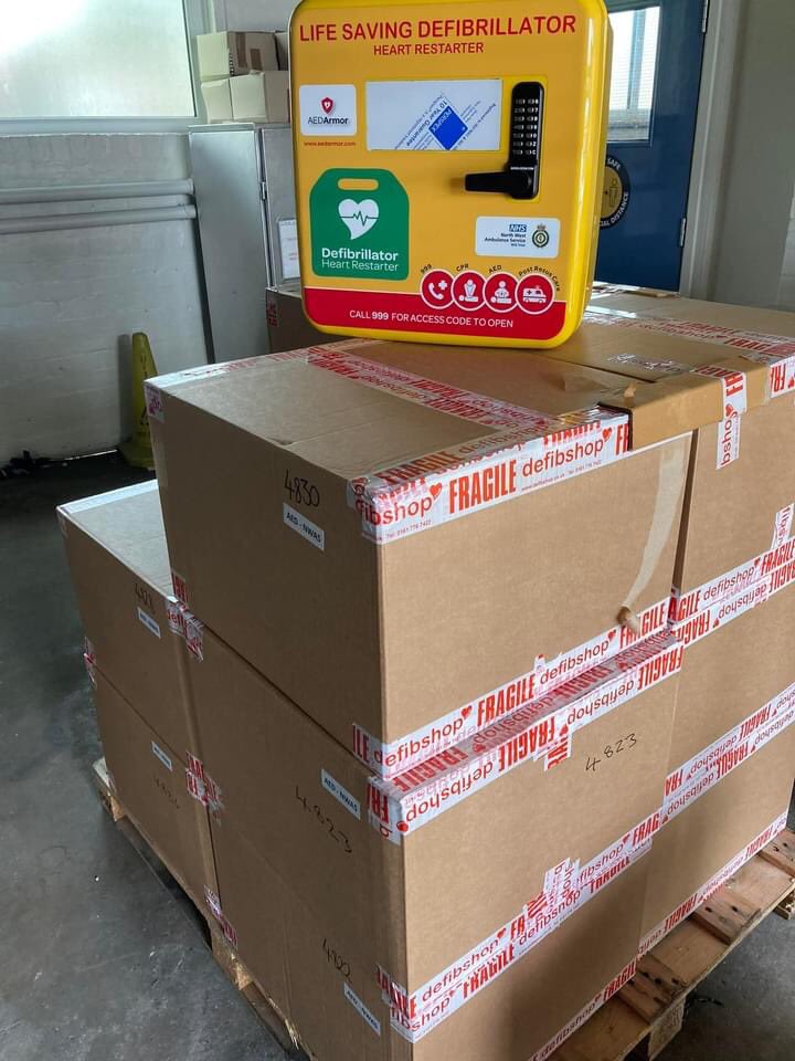 Great news We now have 12 defibrillator
cabinets &amp; will begin the installations shortly once electricians have inspected each location. Thank you for your patience .We’re still waiting for the defibs -there are stock issues with the microchips, we will give you an update asap x
