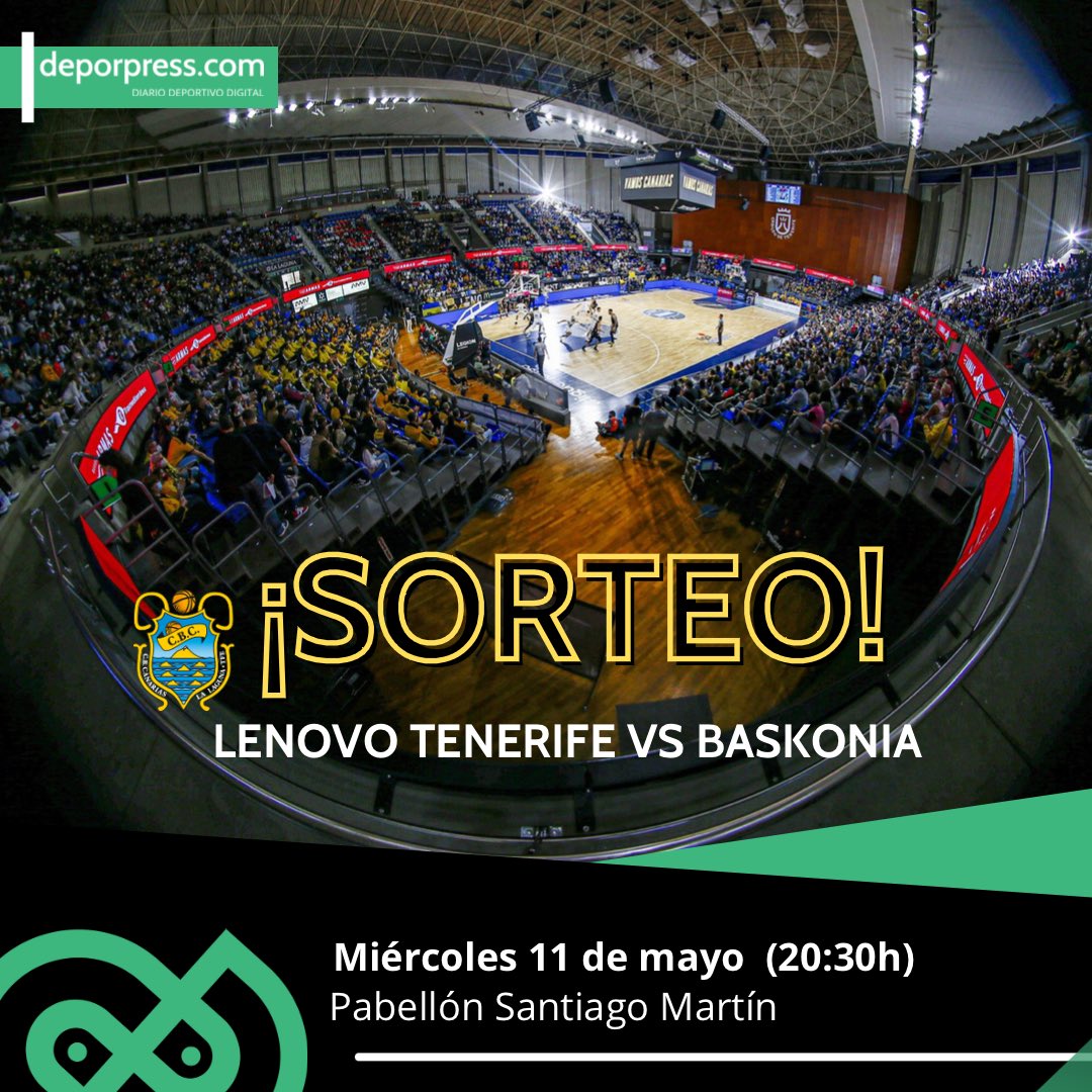 🚨 𝑺𝑶𝑹𝑻𝑬𝑶🚨
➡️ 𝑪𝒐𝒏𝒔𝒊𝒈𝒖𝒆 𝒅𝒐𝒔 𝒆𝒏𝒕𝒓𝒂𝒅𝒂𝒔 𝒑𝒂𝒓𝒂 𝒗𝒆𝒓 𝒂𝒍 <a href="/CB1939Canarias/">La Laguna Tenerife</a> 🏀🏆
➡️ 𝗠𝗚 𝘆 𝗥𝗧 𝗽𝗮𝗿𝗮 𝗽𝗮𝗿𝘁𝗶𝗰𝗶𝗽𝗮𝗿 🙌
➡️ 𝗧𝗶𝗲𝗻𝗲𝘀 𝗵𝗮𝘀𝘁𝗮 𝗲𝗹 𝗺𝗶𝗲́𝗿𝗰𝗼𝗹𝗲𝘀 𝗮 𝗹𝗮𝘀 𝟭𝟮:𝟬𝟬 𝗽𝗮𝗿𝗮 𝗽𝗮𝗿𝘁𝗶𝗰𝗶𝗽𝗮𝗿 ⏰