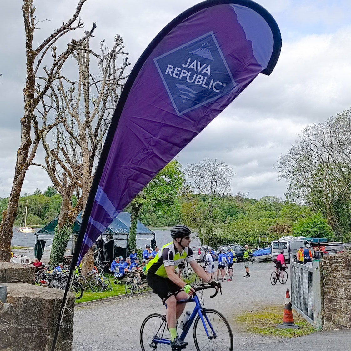 JavaRepublic's tweet photo. Yesterday we were delighted to sponsor the first ever @RNLI Lough Derg Charity Cycle! Thanks to everyone who participated and helped to raise vital funds for this amazing charity! #coffeewithaconscience #javarepublic #proudsponsors #rnli #rnlilifeboat #donate #cycle #charitycycle https://t.co/p7KYzUbBlc