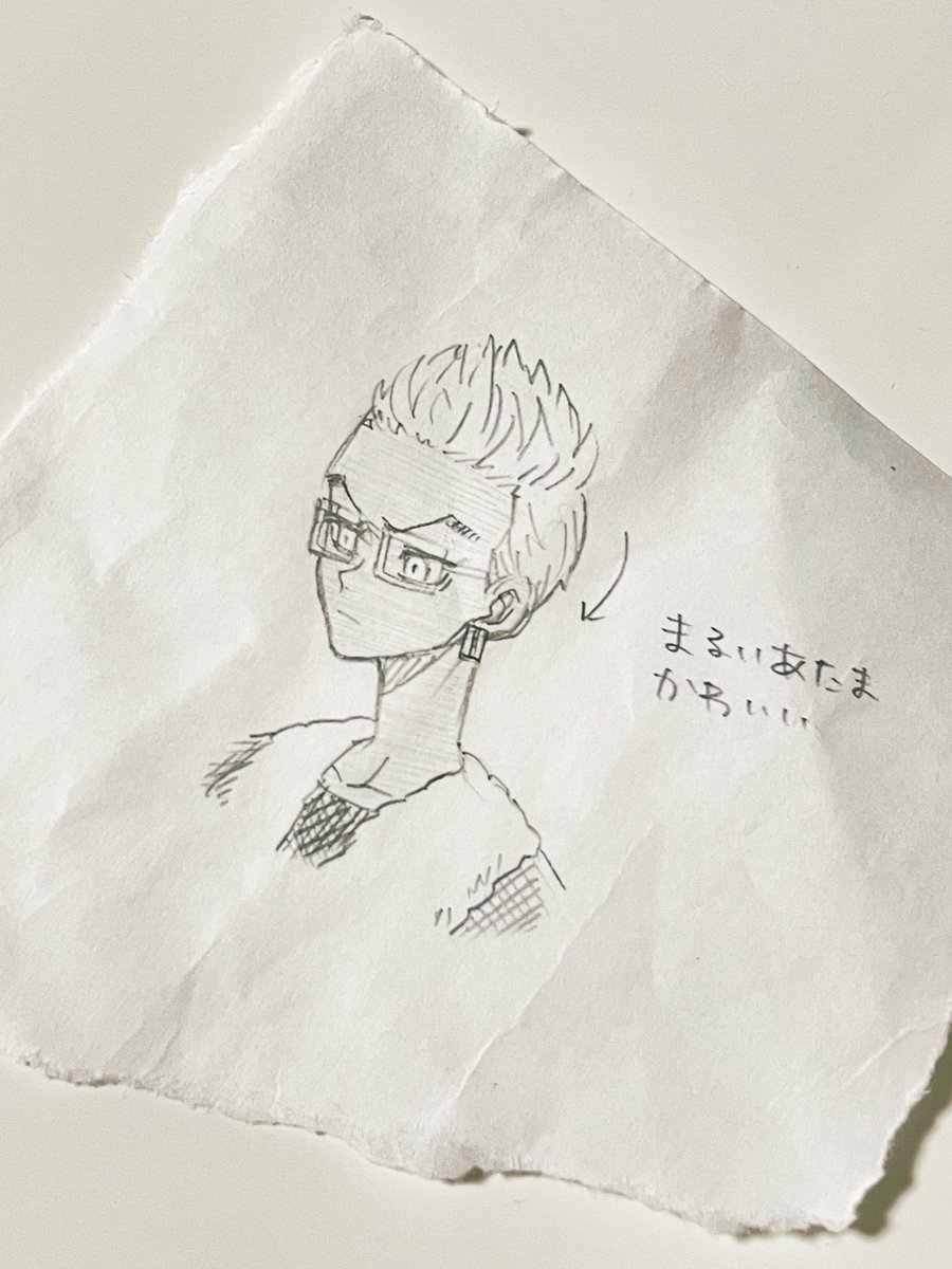 差し入れを買ったときの紙袋を破いて落書きをするな 