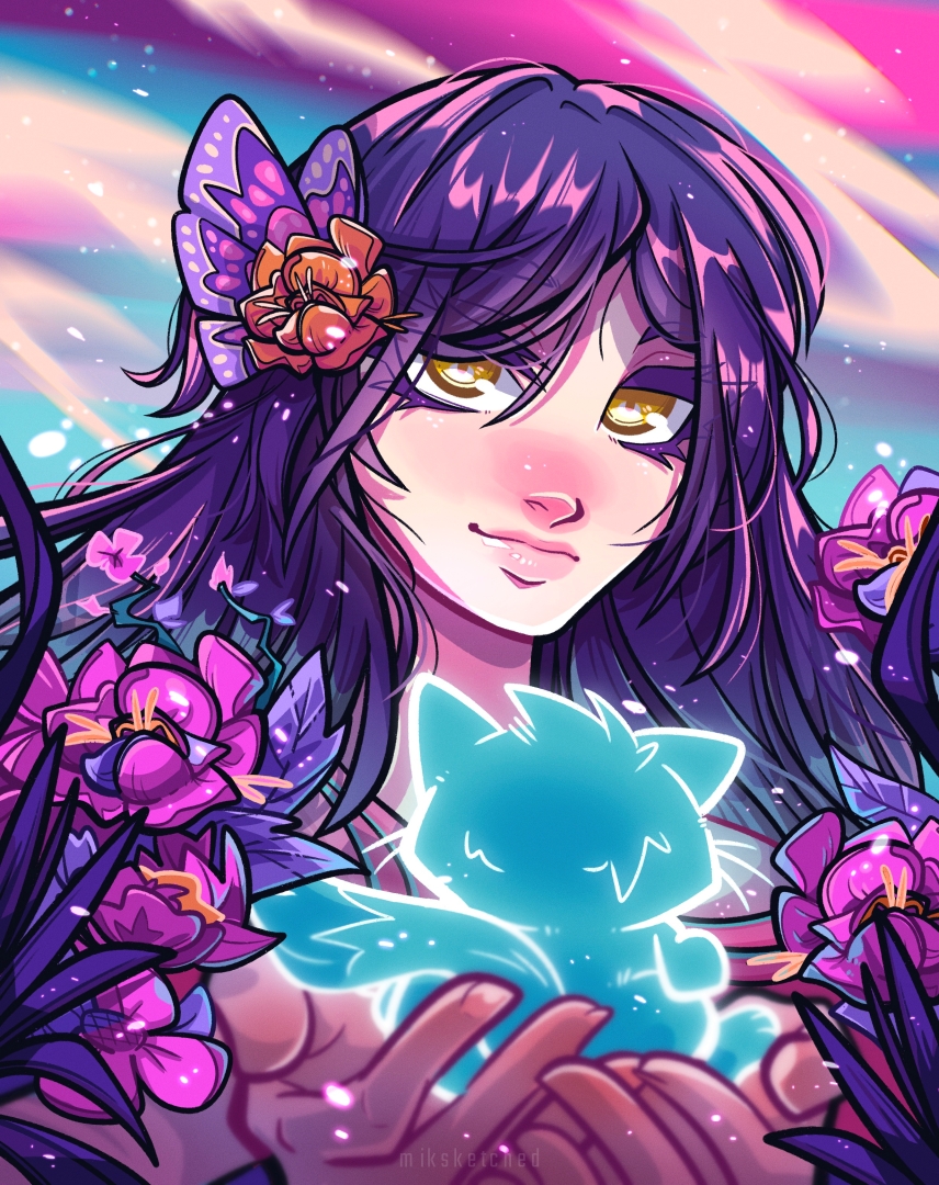 'New Beginning'✨🌸🌷
“The splendid thing about falling apart silently... is that you can start over as many times as you like.”

.

My potato brain forgot I haven't post this here yet. Hehe. irl stuff ugh. 
#procreate #illustration #NFTartist