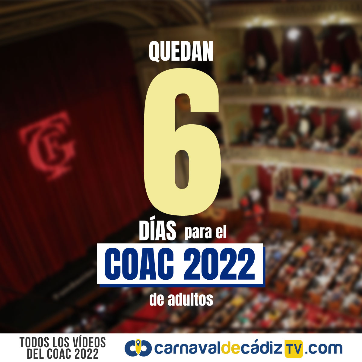 ... y cuando parecía una eternidad... ¡MENOS DE UNA SEMANA! 🤪 #COAC2022