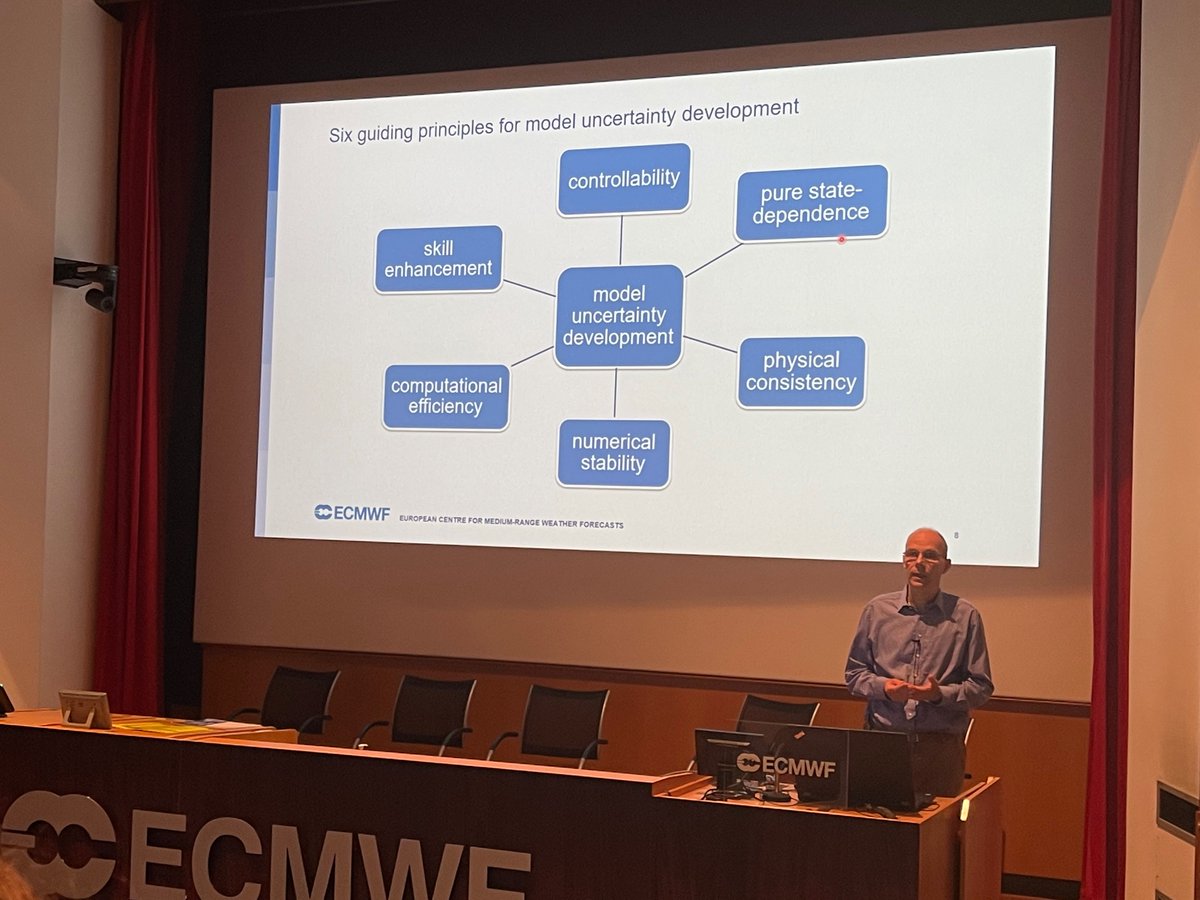 gpbalsamo's tweet photo. #UncertaintyWS22 Martin Leutbecher gave an inspiring talk, opening the morning session, illustrating the guiding principles for #ModelUncertainty & its Developments / Plans @ECMWF!
Awesome start of this fully hybrid #workshop. Join us #online 👉https://t.co/GKDnjJc7T7 https://t.co/tCgb7Pr7ei