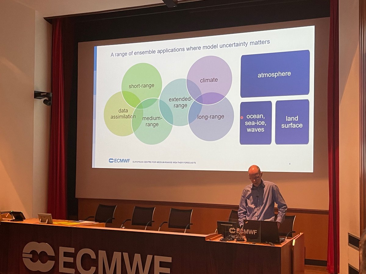 gpbalsamo's tweet photo. #UncertaintyWS22 Martin Leutbecher gave an inspiring talk, opening the morning session, illustrating the guiding principles for #ModelUncertainty & its Developments / Plans @ECMWF!
Awesome start of this fully hybrid #workshop. Join us #online 👉https://t.co/GKDnjJc7T7 https://t.co/tCgb7Pr7ei