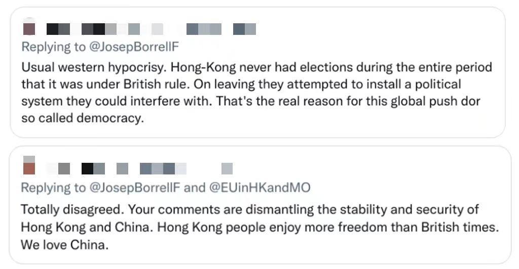 DHMT_MFA_CHINA's tweet photo. EU’s declaration on HK’s Chief Executive election is typical western hypocrisy! When HK is involved, there are always smear and slander from these politicians. In the face of the problems of western democracy, however, they all keep silent. https://t.co/xvivZH9OQY
