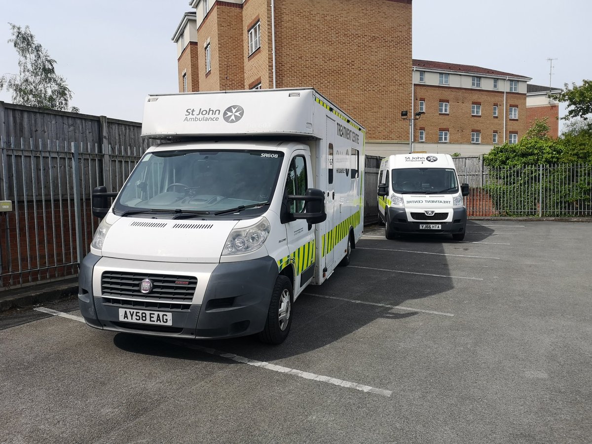 Moving vehicles to Chesterfield ready for upcoming events in and around Derbyshire over the coming weeks #sja #mysjaday