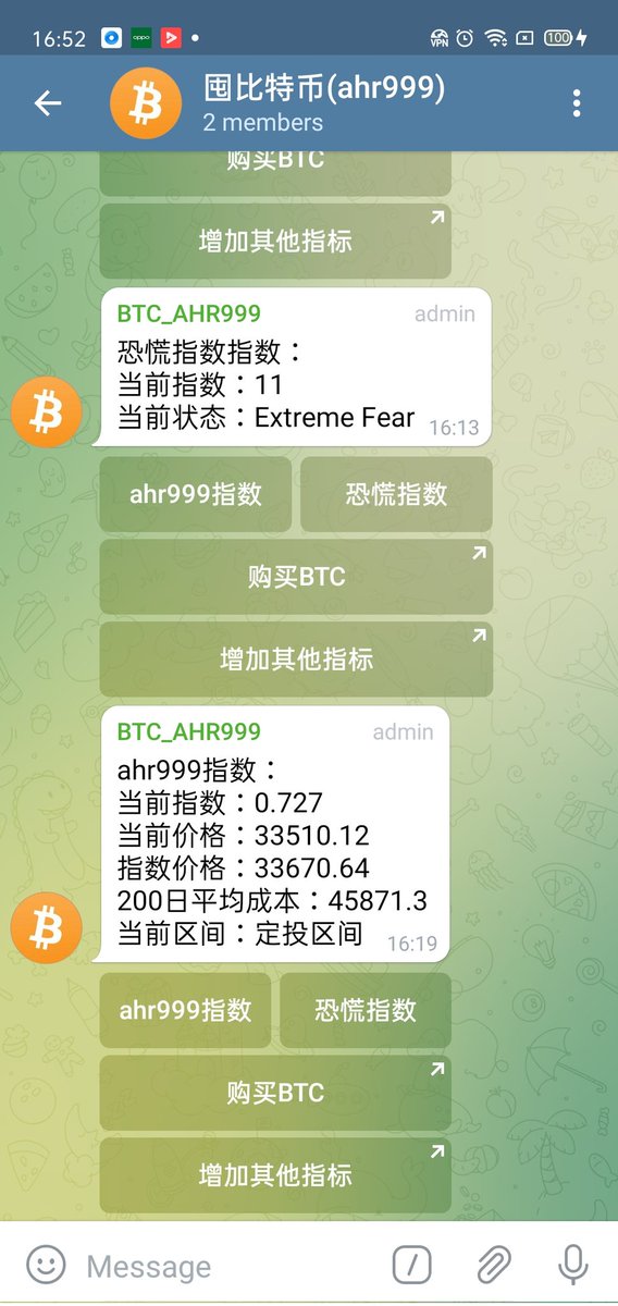 tomsee18's tweet photo. ahr999指数自动获取群 https://t.co/FTyTRpvYEy 
#btc #ETH #BNB #HOLD 

#ahr999 https://t.co/wGitnhd5Yl
