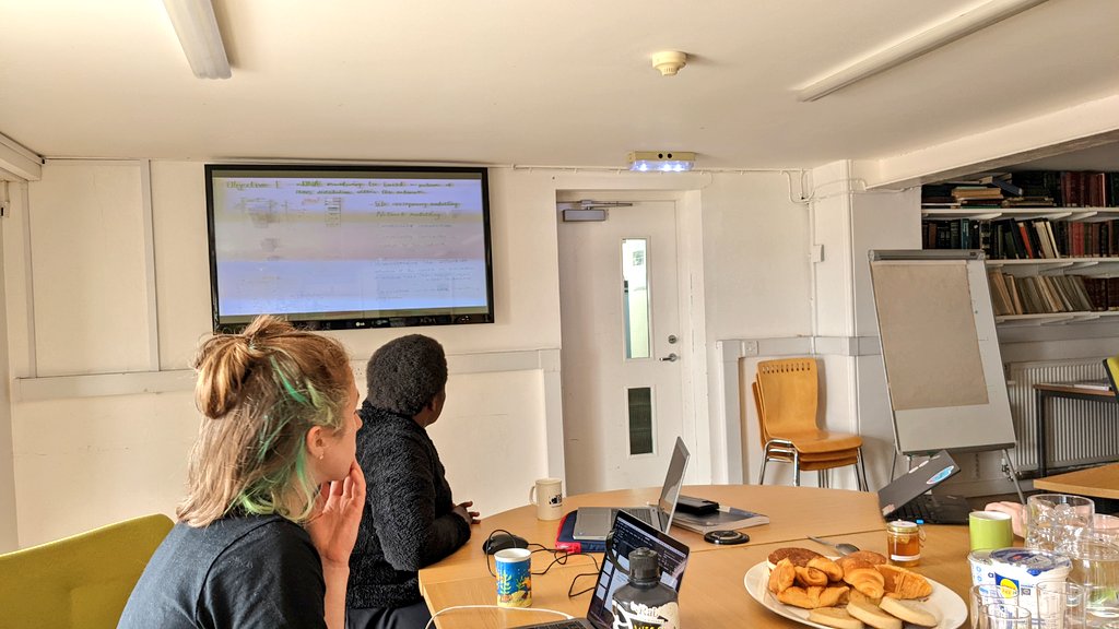 ZarahPattison's tweet photo. Our first group workshop today - the aim is to start a skills matrix to show the various methodological techniques we all use and how we can learn from each other to upskill #IERG https://t.co/XL9hvCBxFB