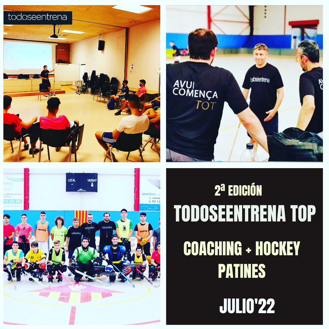 ‼️ATENTO‼️Segunda Edición de “Todoseentrena TOP”
Queremos REPETIR👉COACHING + HOCKEY‼️Entrenaremos con el Coach Profesional <a href="/AlbiolAntoni/">antoni.albiol</a> Con el Entrenador de Ok Liga del <a href="/cenoia/">CE Noia Freixenet</a> <a href="/PereVarias/">Pere VARIAS</a> y con el Entrenador de Ok Liga del @clubpaticalafell <a href="/ferranlop75/">ferran lópez</a>
info@todoseentrena.com