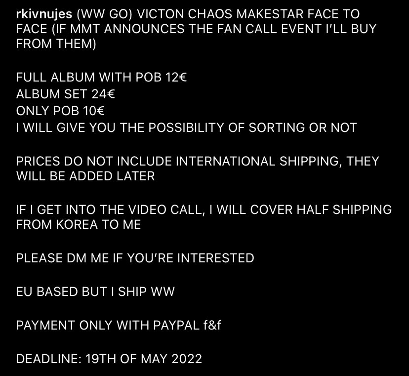 artnujes's tweet photo. I’M HOSTING A GO FOR VICTON CHAOS SO PLEASE IF YOU’RE INTERESTED DM ME AND FOLLOW ME ON THIS PAGE ON INSTAGRAM, FEEL FREE TO ASK ME ANYTHING #victongo #victonsell #victon #victonchaos #findingalices https://t.co/uVAWrKTCq4