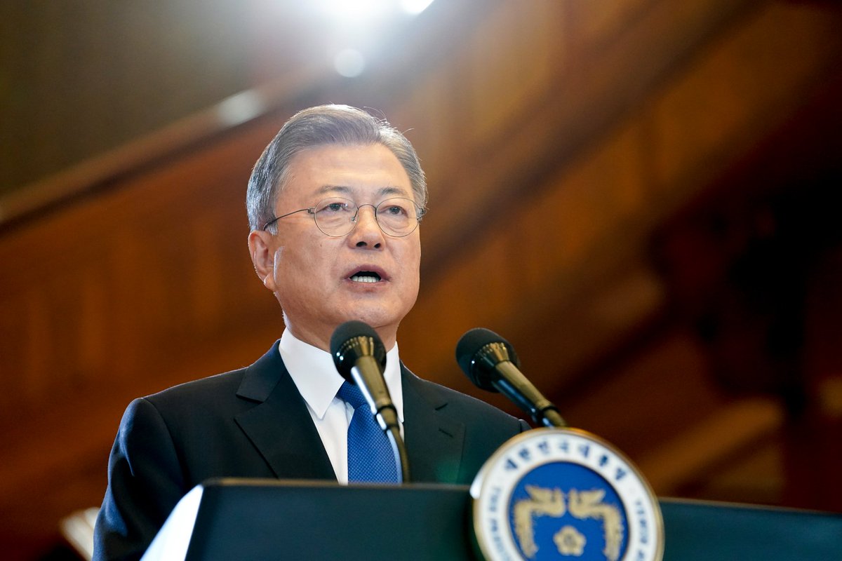 Moon Jae-in's Cheong Wa Dae tweet media