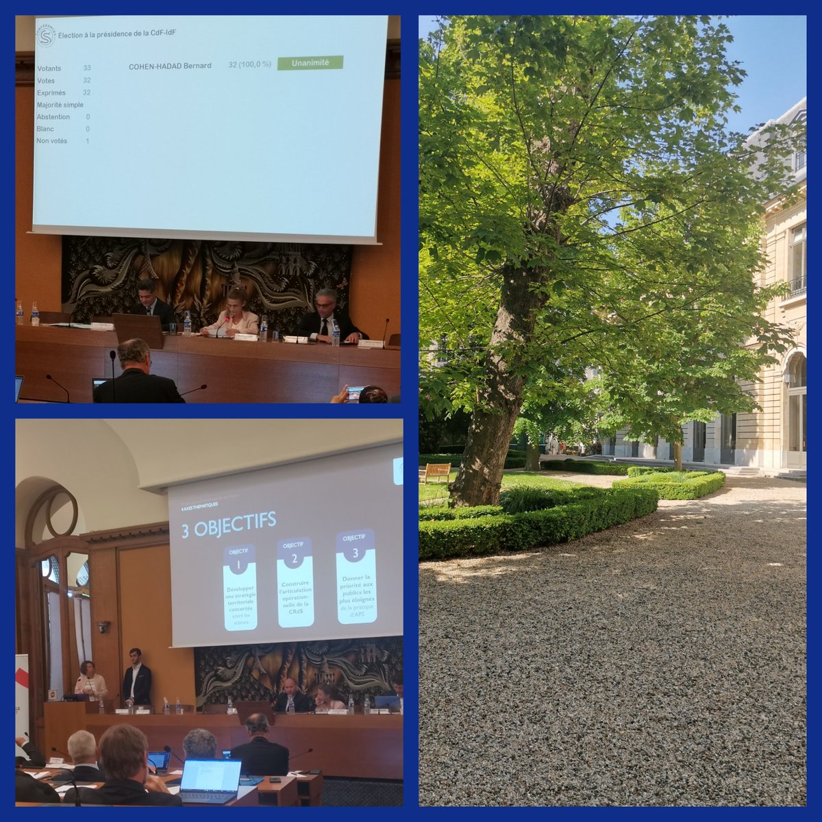 Félicitations à <a href="/bcohenhadad/">Bernard COHEN-HADAD</a> #CPME  élu Président de la Conférence des financeurs #cdf <a href="/CRdSIdF/">Conférence Régionale du Sport d'Ile-de-France</a>. <a href="/UNIONs_c/">UNION des ENTREPRISES Sport & Cycle</a> y participait avec son représentant #samycamazana de <a href="/arkoseclimbing/">Arkose</a>