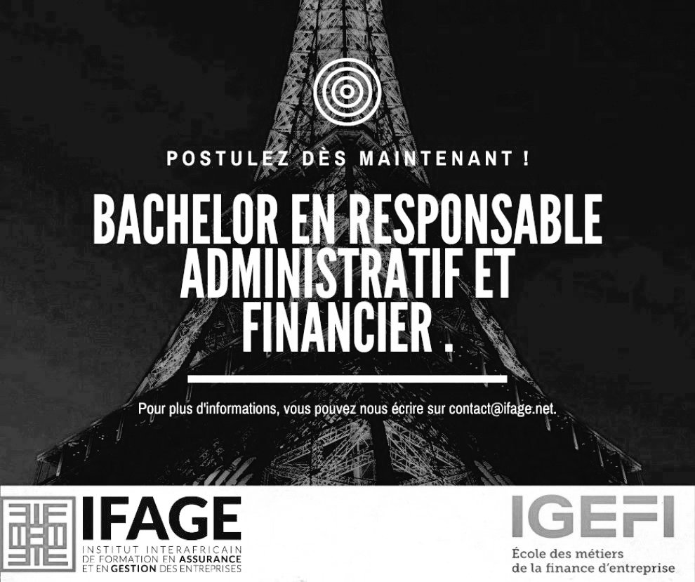 ifage_dakar's tweet photo. 📢 Postulez dès aujourd'hui à notre programme de #Bachelor en Responsable Administratif et Financier avec deux(02) à #Dakar au #Sénégal et une (01) année en #France avec @ecole_igefi
📍https://t.co/uEXNafdh6E
✉️ contact@ifage.net
#IFAGE #Dakar #IGEFI #Paris #Lyon #Bordeaux 🇸🇳🇨🇵 https://t.co/6n3a4JTtqV