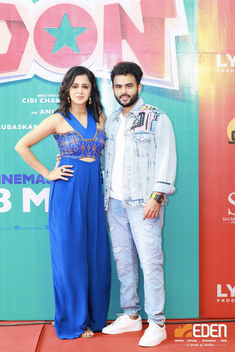 AnjanaVJ's tweet photo. For #DonPreReleaseEvent with my nanban @RJVijayOfficial ! 🤩❤️
📸: #edengroupofstudios https://t.co/GOOdIQzdvN